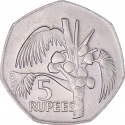 5 Rupees 1977, KM# 36, Seychelles