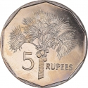 5 Rupees 1982-2010, KM# 51, Seychelles