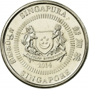 10 Cents 2013-2018, KM# 346, Singapore