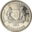 20 Cents 2013-2018, KM# 347, Singapore