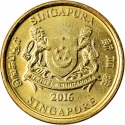 5 Cents 2013-2018, KM# 345, Singapore