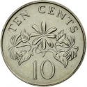 10 Cents 1992-2012, KM# 100, Singapore