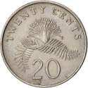 20 Cents 1992-2012, KM# 101, Singapore