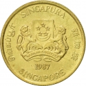 5 Cents Singapore 2013-2018, KM# 345 | CoinBrothers Catalog