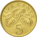 5 Cents 1985-1991, KM# 50, Singapore