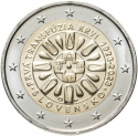 2 Euro 2023, KM# 195, Slovakia, 100th Anniversary of the First Blood Transfusion in Slovakia