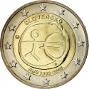 2 Euro 2009, KM# 103, Slovakia, 10th Anniversary of the European Monetary Union and the Introduction of the Euro