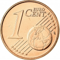 1 Euro Cent 2009-2022, KM# 95, Slovakia