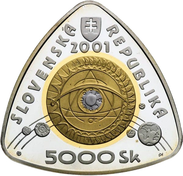 5000 Korún 2001, Slovakia, Third Millennium, Obverse