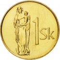 1 Koruna 1993-2008, KM# 12, Slovakia