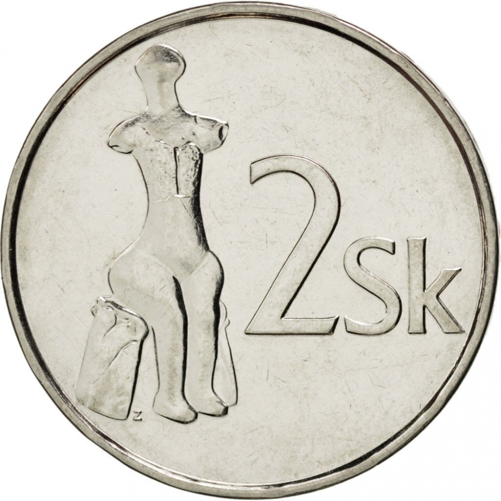 2 Koruny 1993-2008, KM# 13, Slovakia