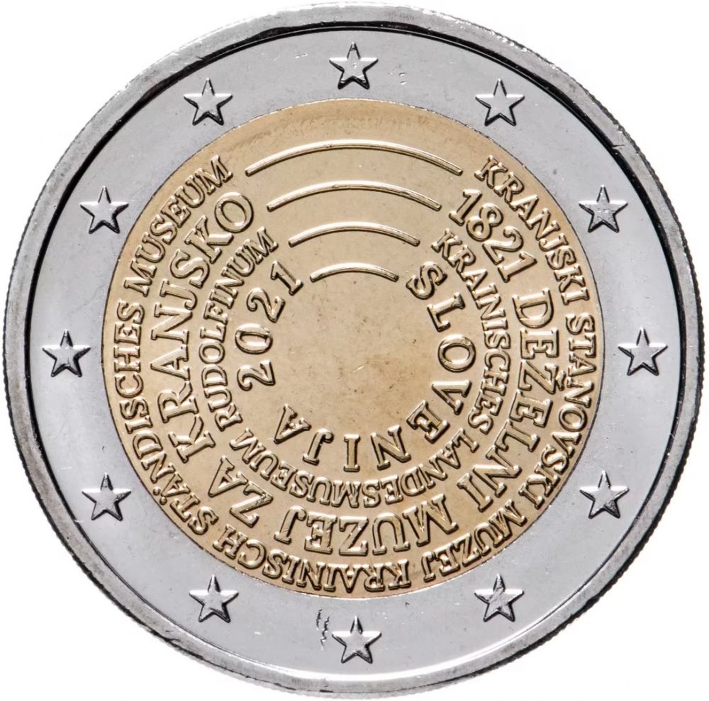 2 Euro Comemmorative Coin Slovenia 2021 Regional Museum Kranj