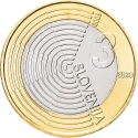 3 Euro 2009, KM# 85, Slovenia, 100th Anniversary of the First Flight by a Powered Aircraft over Slovenia