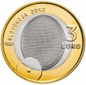 3 Euro 2012, KM# 109, Slovenia, 100th Anniversary of the First Olympic Medal