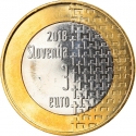 3 Euro 2018, KM# 135, Slovenia, 100th Anniversary of the End of the First World War