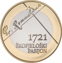 3 Euro 2021, KM# 147, Slovenia, 300th Anniversary of Škofja Loka Passion