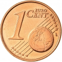 1 Euro Cent 2007-2022, KM# 68, Slovenia