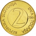 2 Tolarja 1992-2006, KM# 5, Slovenia