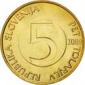 5 Tolarjev 1992-2006, KM# 6, Slovenia