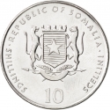 10 Shillings 2000, KM# 100, Somalia, Chinese Zodiac, Dog