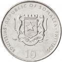10 Shillings 2000, KM# 94, Somalia, Chinese Zodiac, Dragon