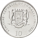 10 Shillings 2000, KM# 101, Somalia, Chinese Zodiac, Pig