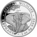 100 Shillings 2021, KM# 361, Somalia, African Wildlife, Elephant