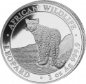 100 Shillings 2018, KM# 287, Somalia, African Wildlife, Leopard