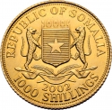 1000 Shillings 2002, Somalia, Oliver Cromwell