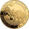 1000 Shillings 2017, KM# 277, Somalia, African Wildlife, Elephant