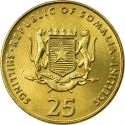 25 Shillings 2001, KM# 103, Somalia, Football (Soccer)