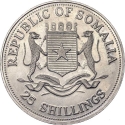 25 Shillings 2000, KM# 71, Somalia, Millennium Icons, Pope John Paul II