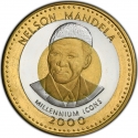 250 Shillings 2000, KM# 116, Somalia, Millennium Icons, Nelson Mandela