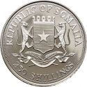250 Shillings 2000, KM# 115, Somalia, Millennium Icons, Pope John Paul II