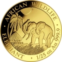 50 Shillings 2017, KM# 270, Somalia, African Wildlife, Elephant