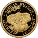 50 Shillings 2021, Somalia, African Wildlife, Elephant