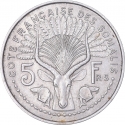 5 Francs 1948, KM# 6, Somaliland, French