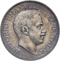 1/2 Rupia 1915, Somaliland, Italian, Victor Emmanuel III