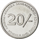 20 Shillings 2002, KM# 6, Somaliland, Republic