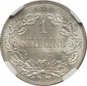 1 Shilling 1892-1897, KM# 5, South African Republic (Transvaal)