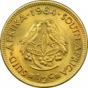 1/2 Cent 1961-1964, KM# 56, South Africa