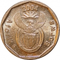 10 Cents 2004, KM# 326, South Africa