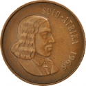 2 Cents 1965-1969, KM# 66.2, South Africa