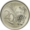 20 Cents 1965-1969, KM# 69.1, South Africa