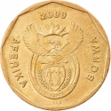 20 Cents 2000-2001, KM# 225, South Africa