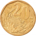 20 Cents 2000-2001, KM# 225, South Africa