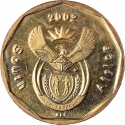 20 Cents 2002, KM# 270, South Africa