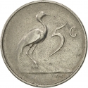 5 Cents 1965-1969, KM# 67.2, South Africa