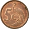 5 Cents 1996-2000, KM# 160, South Africa
