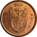 5 Cents 2007, KM# 340, South Africa